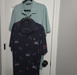 2 travis Mathew Shirts